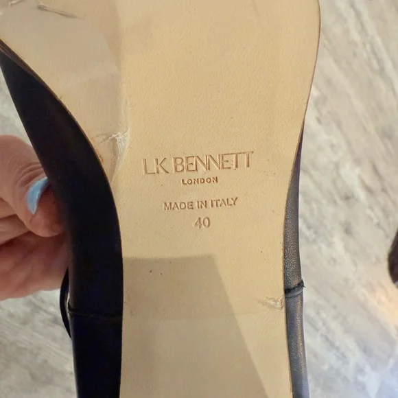LK Bennett Black Leather Heeled Boots NEW - Picture 16 of 16